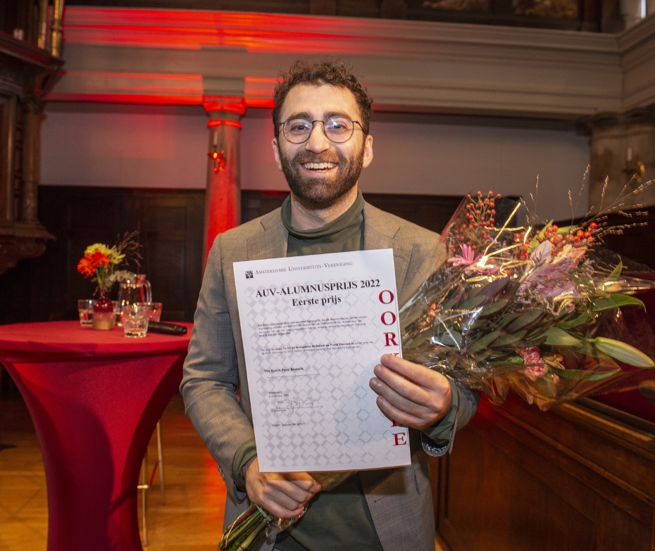 First Prize at the UvA Alumni Awards