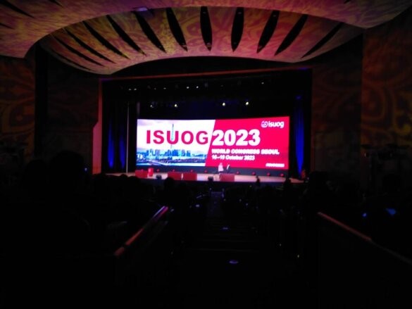 Marieke Buijtendijk presented Cochrane Review at ISUOG in Seoul, South Korea